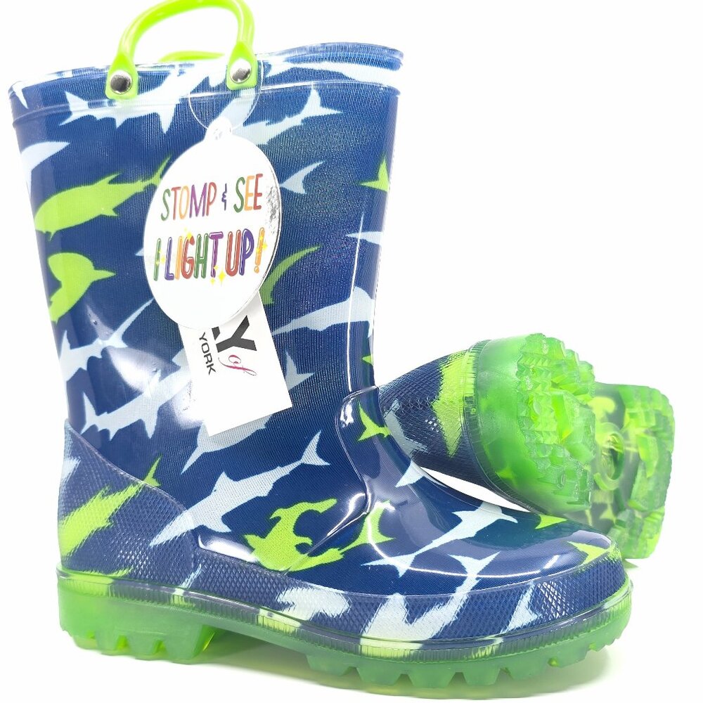 Shark Light Up Rain Boots